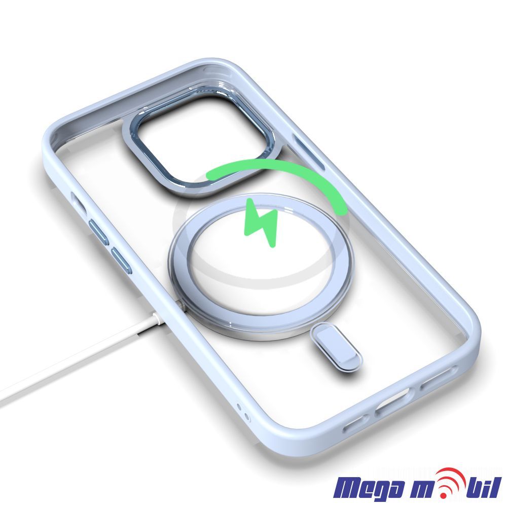 Futrola iPhone 13 Pro Max Magsafe Acrylic light blue
